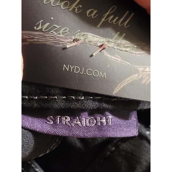 NYDJ Womens Staight Leg Slimming Fit Pant Size 20W Black Cotton & Spandex NWT - Picture 11 of 12
